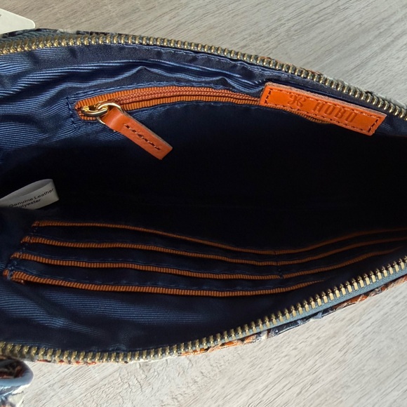 HOBO **NEW** Sable Wristlet Printed Leather Orange Blossom NWT - Picture 3 of 5